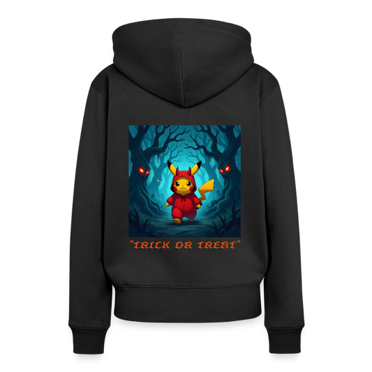 "TRICK OR TREAT" - WOMEN'S HOODIE - black