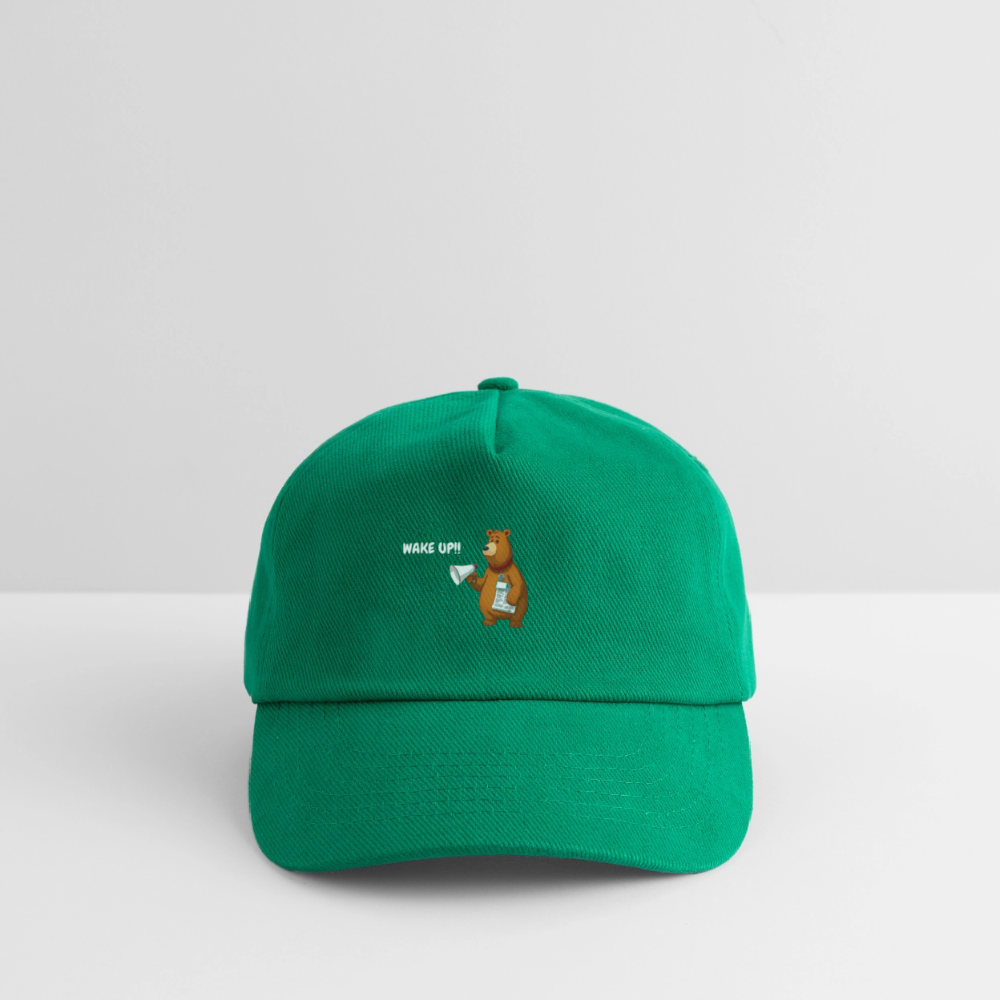 WAKE UP - CHILDREN'S BASEBALL CAP - green
