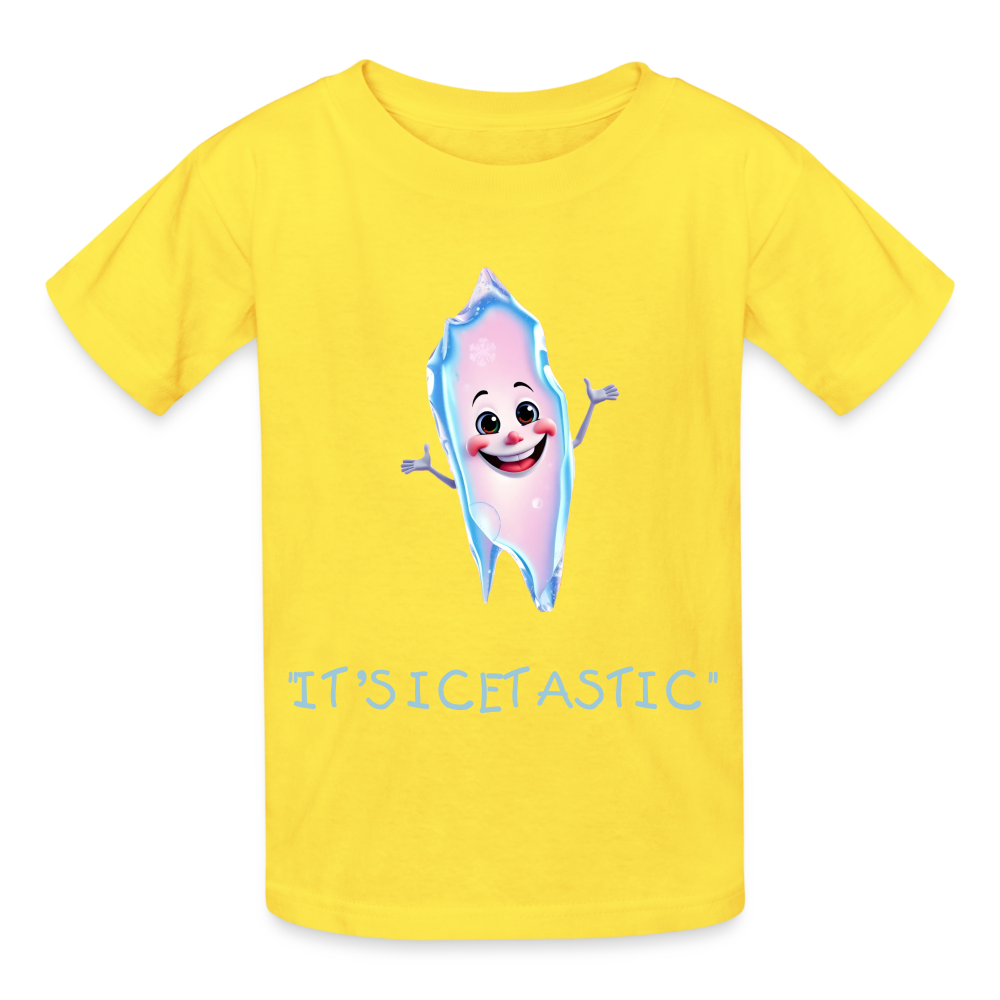 "IT'S ICETASTIC" CHILDREN'S T-SHIRT - yellow