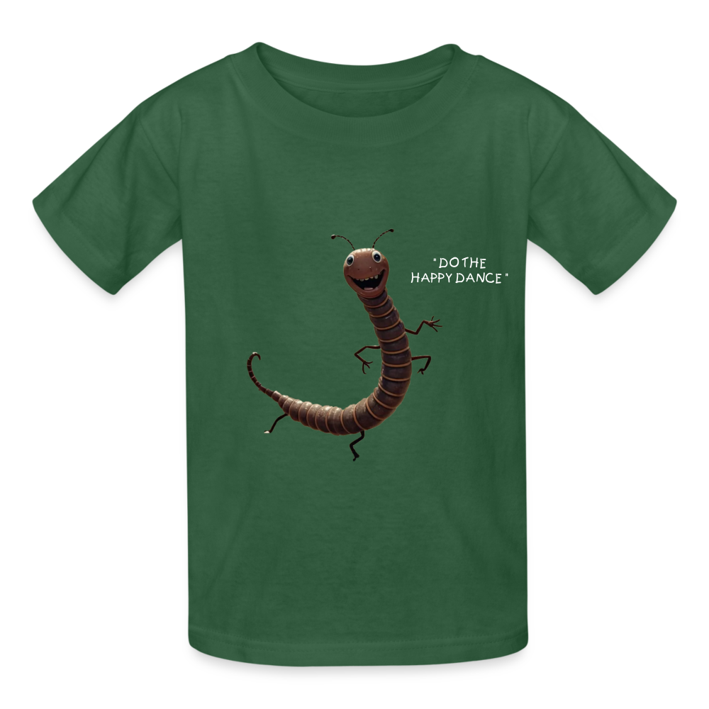 DO THE HAPPY DANCE - CHILDREN'S T-SHIRT - bottle green